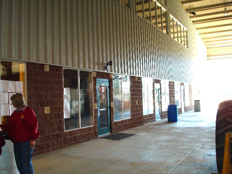 More offices and indoor vendor area