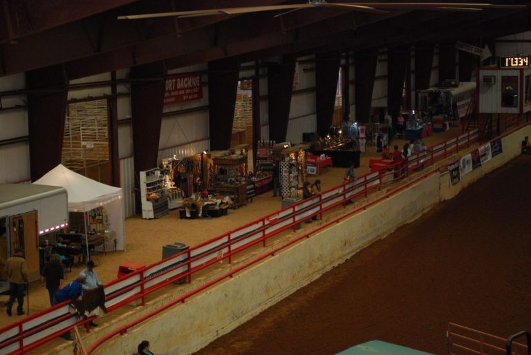 Looking at Vendor area from top of seating