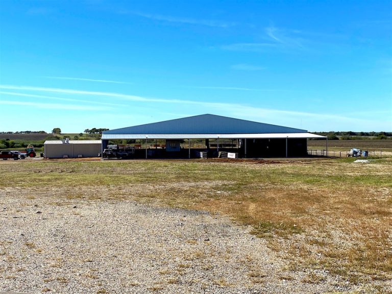 Front of arena with alley way